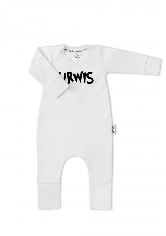 White "urwis" long sleeves romper
