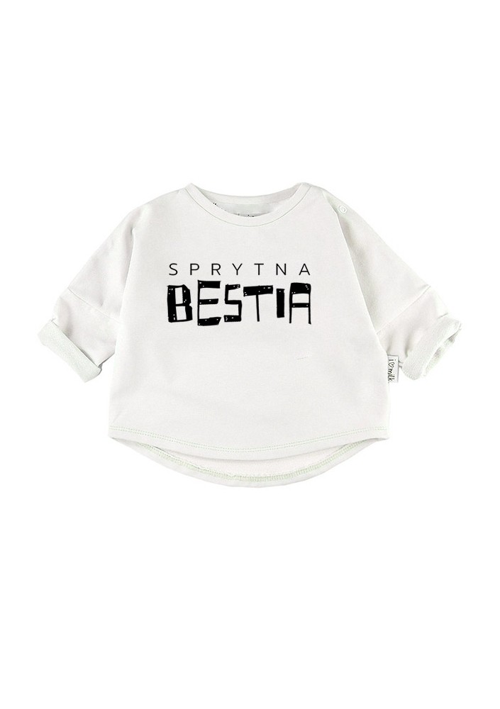 Bluza dziecięca "sprytna bestia" Biała