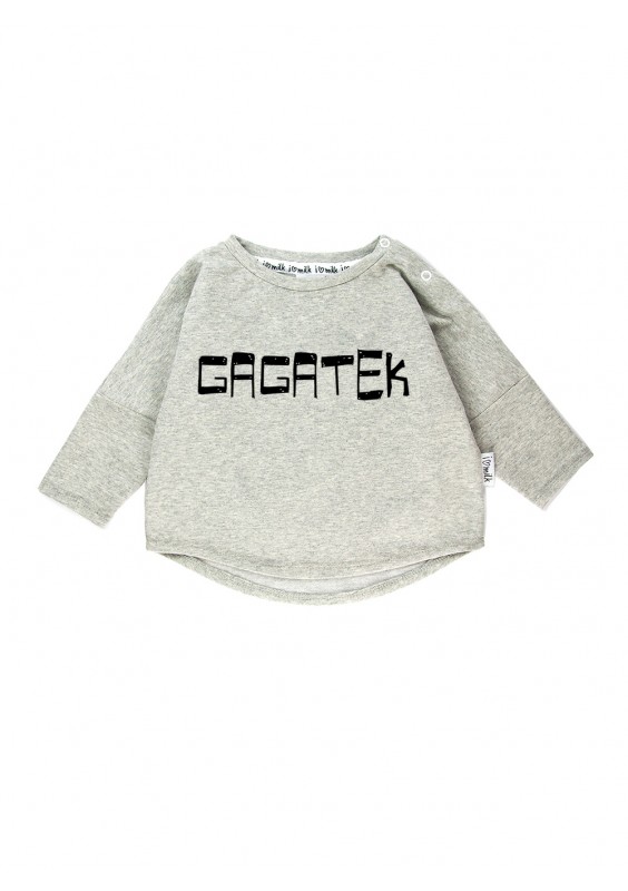Grey melange kid's "gagatek" sweatshirt