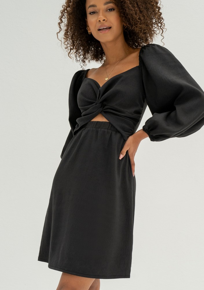 Rosenne - Black mini dress