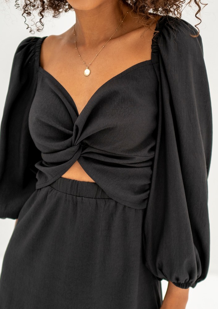 Rosenne - Black mini dress