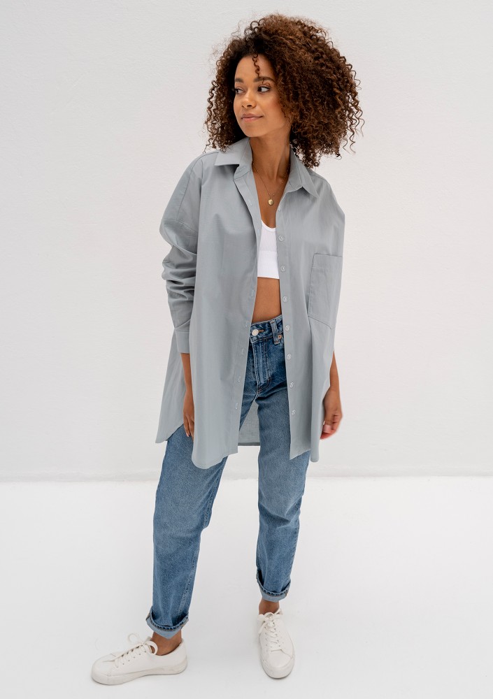 Viral - Minty blue oversize shirt