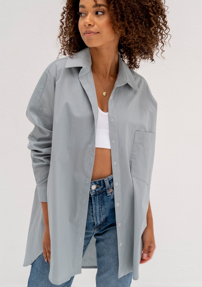 Viral - Minty blue oversize shirt