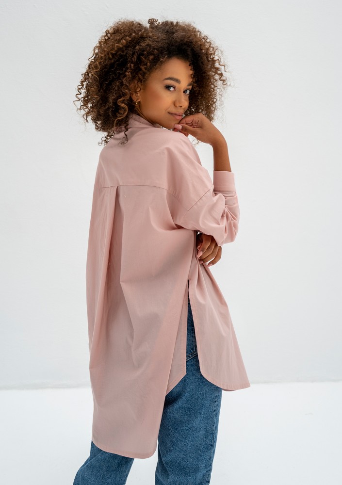 Viral - Powder pink oversize shirt