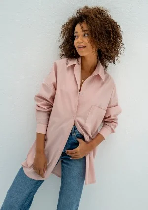 Viral - Powder pink oversize shirt