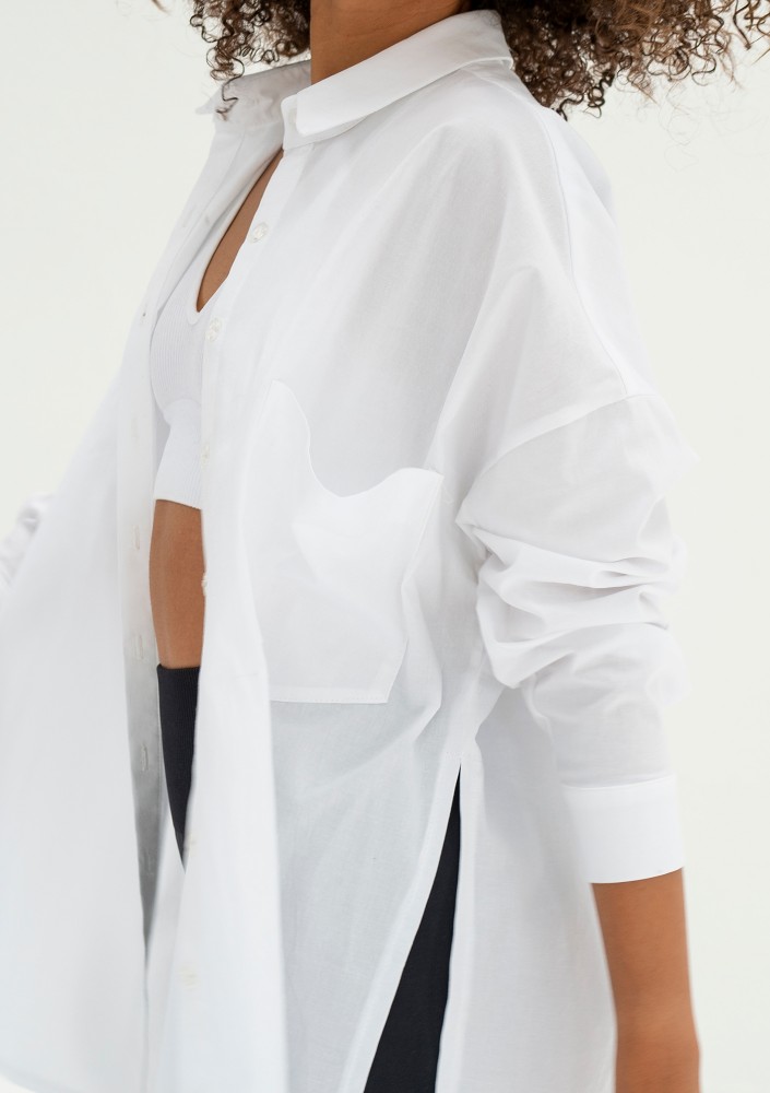 Viral - White oversize shirt