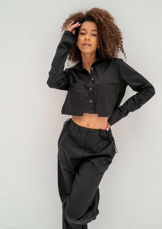 Jacque - Black short shirt