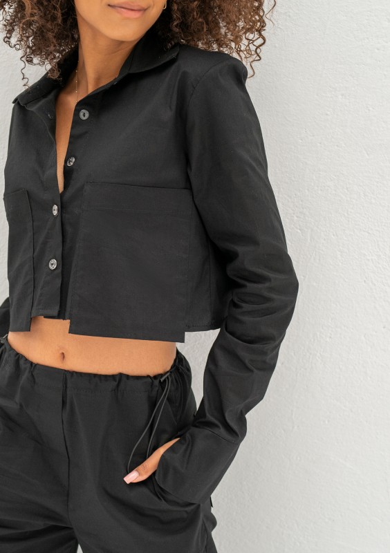 Jacque - Black short shirt