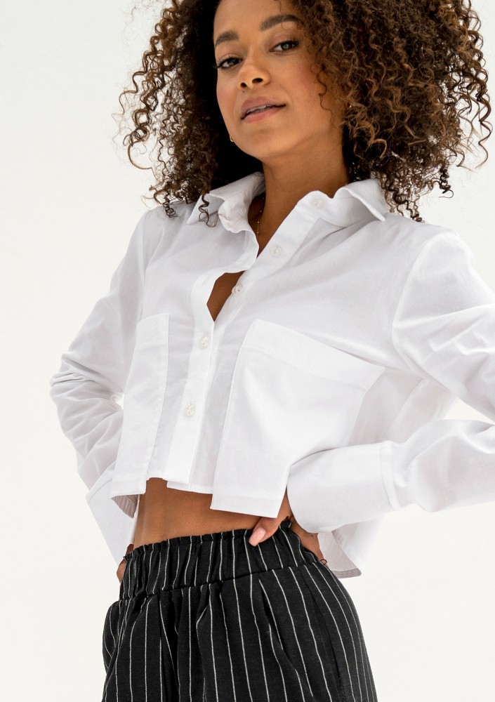 Jacque - White short shirt