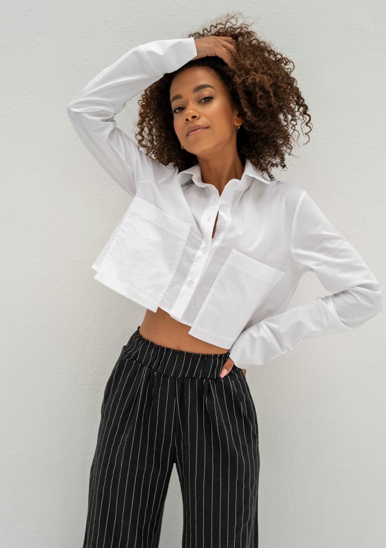 Jacque - White short shirt