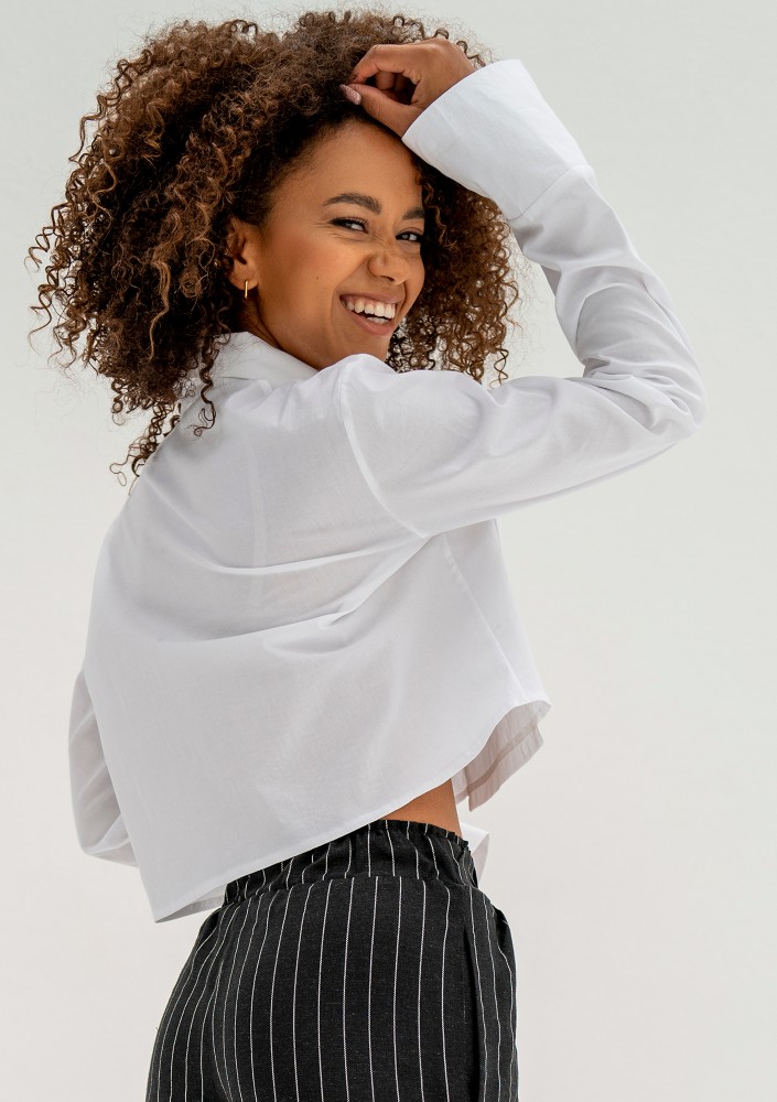 Jacque - White short shirt