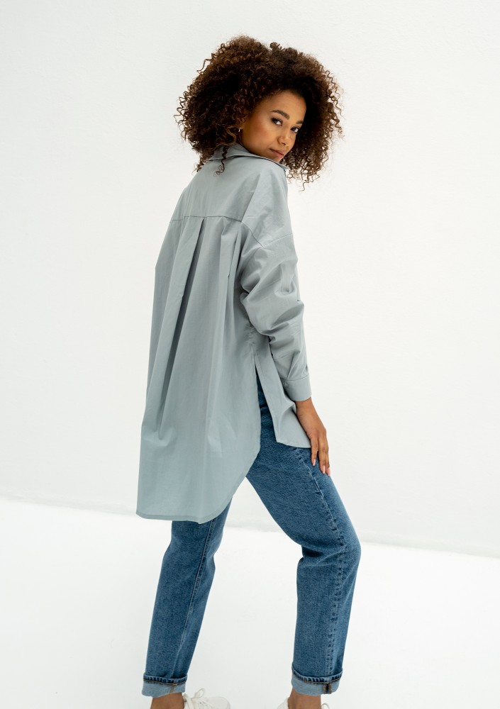 Viral - Minty blue oversize shirt