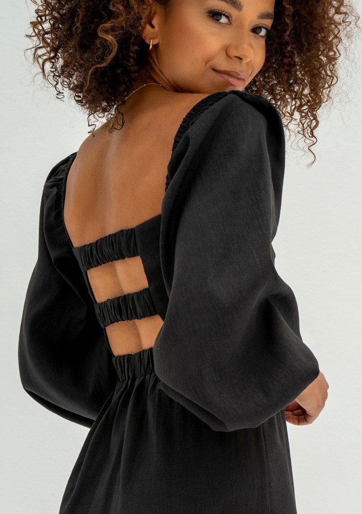 Rosenne - Black mini dress