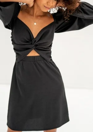 Rosenne - Black mini dress