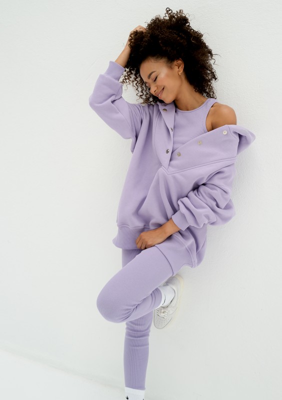 Raven - Violet oversize hoodie