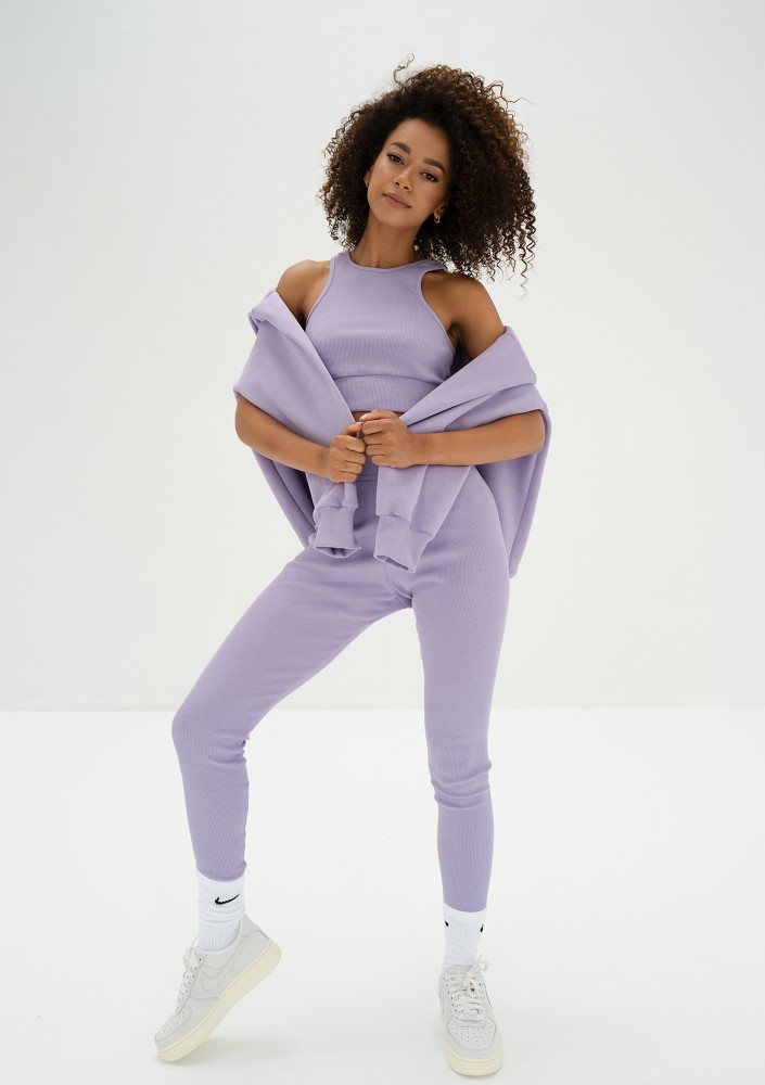 Hype - Violet knitted legging