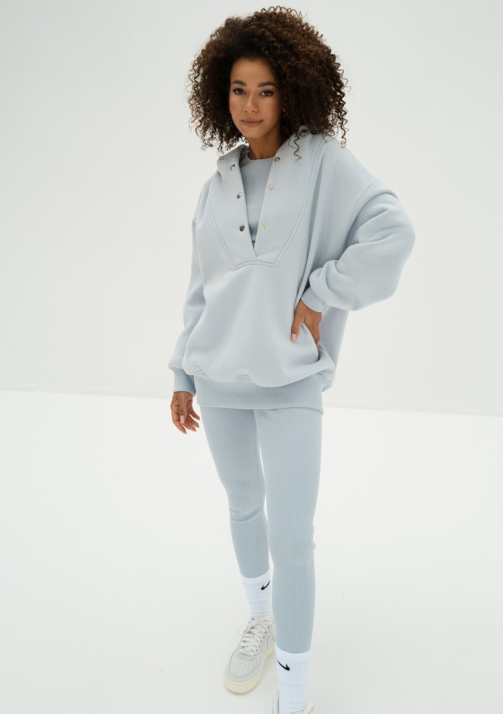 Hype - Light blue knitted legging