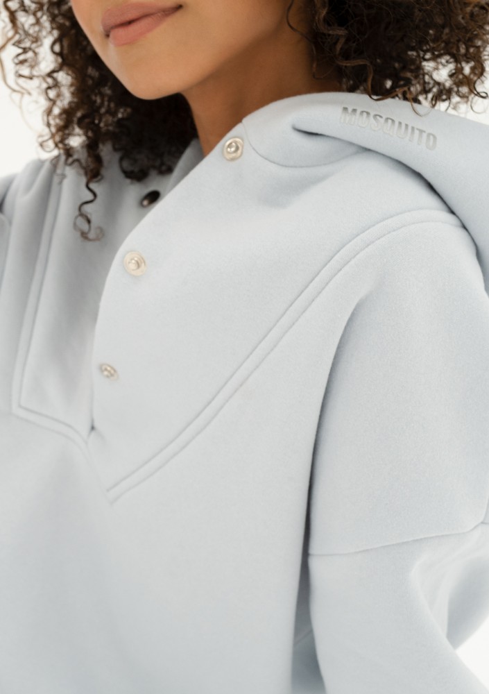 Raven - Light blue oversize hoodie