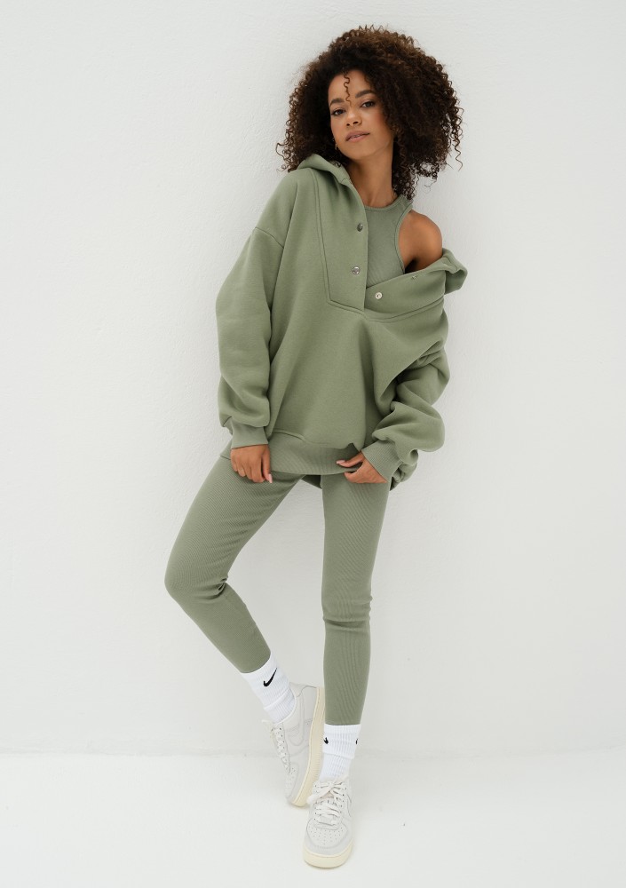 Hype - Olive green knitted legging