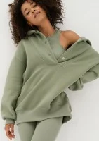 Raven - Bluza oversize z kapturem Olive