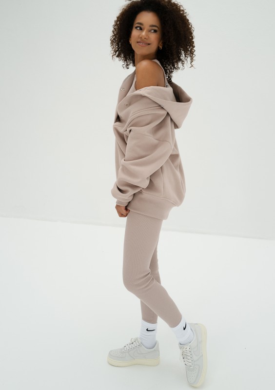 Hype - Beige knitted legging