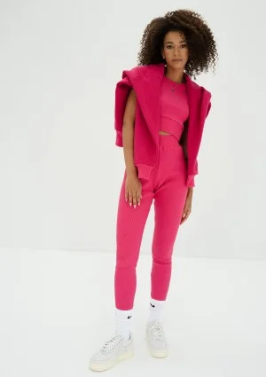 Hype - Magenta pink knitted legging