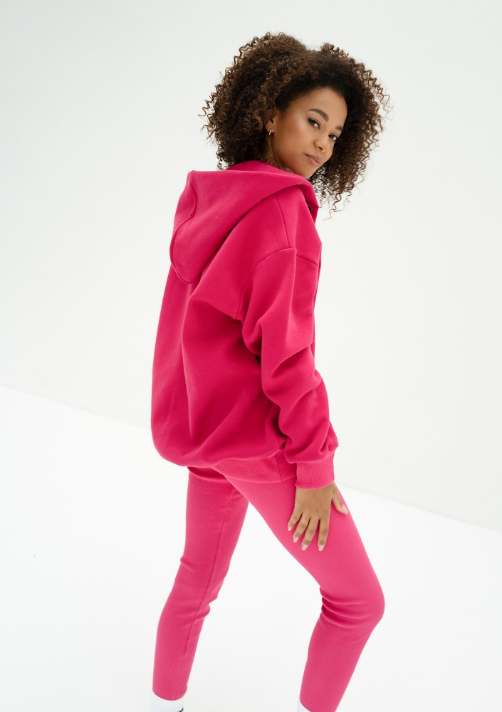 Hype - Legginsy dzianinowe Magenta Pink