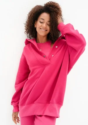 Raven - Magenta pink oversize hoodie