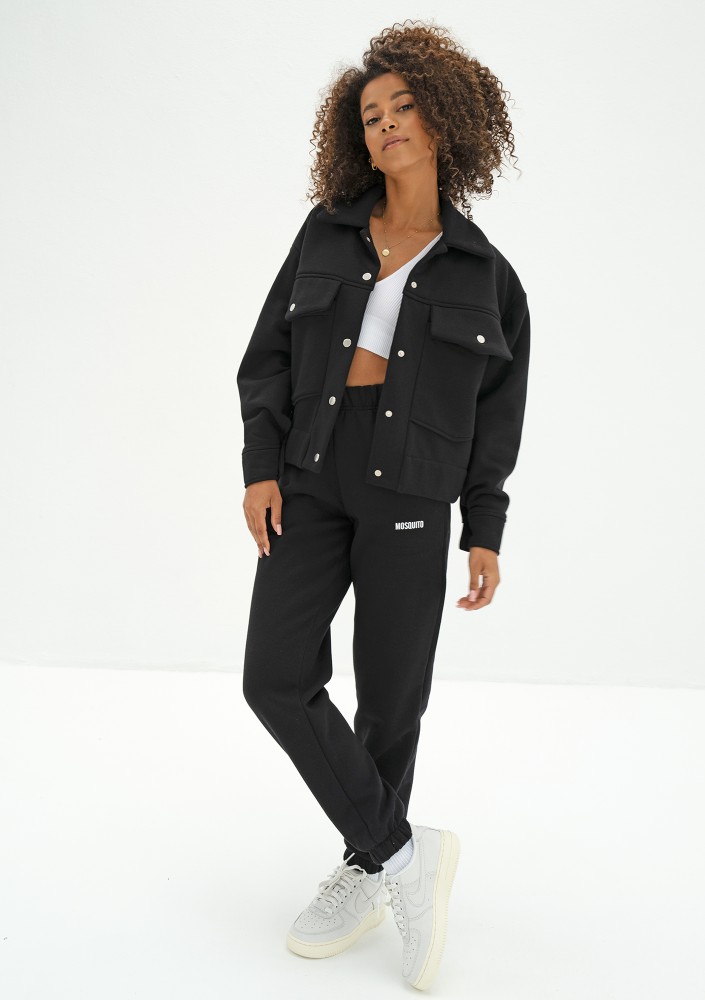 Tribe - Black cargo sweatshirt