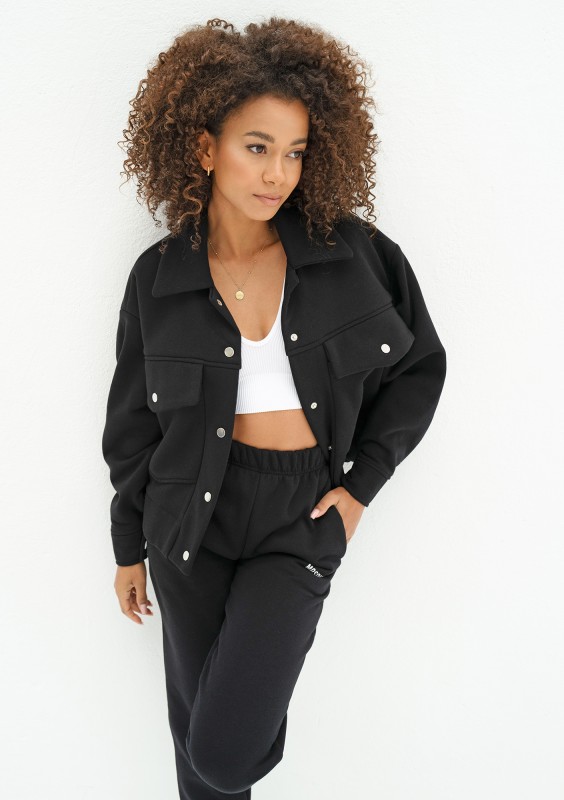 Tribe - Black cargo sweatshirt