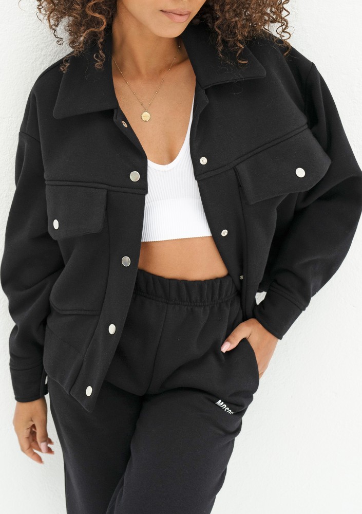 Tribe - Black cargo sweatshirt