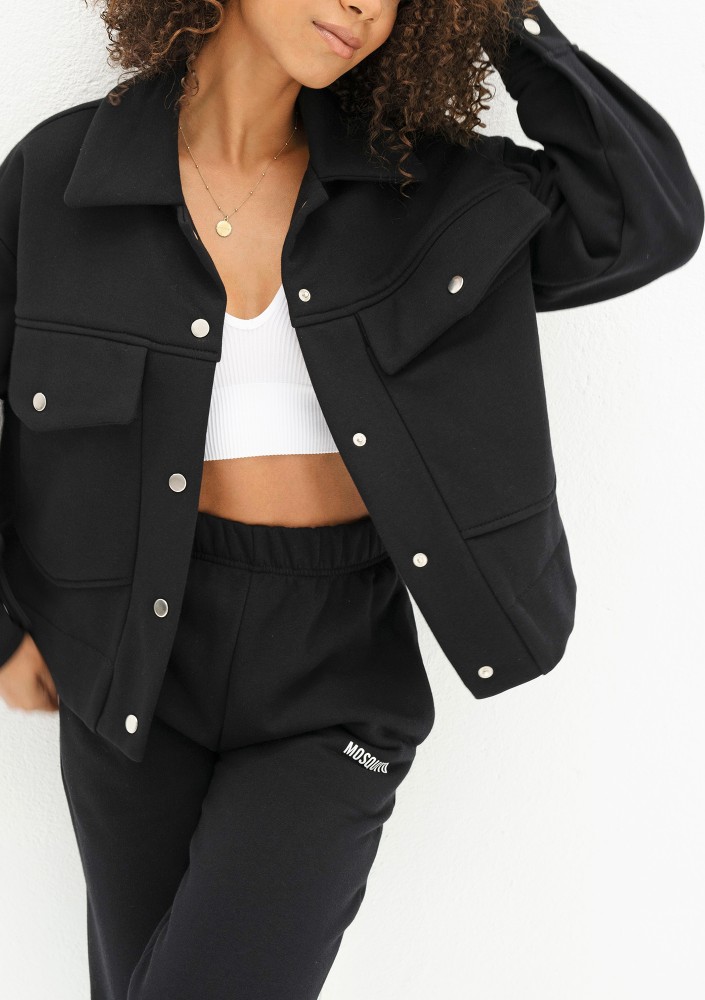 Tribe - Black cargo sweatshirt