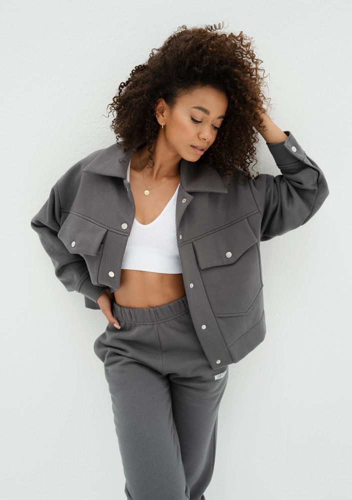 Eagle - Grey cargo sweatshirt