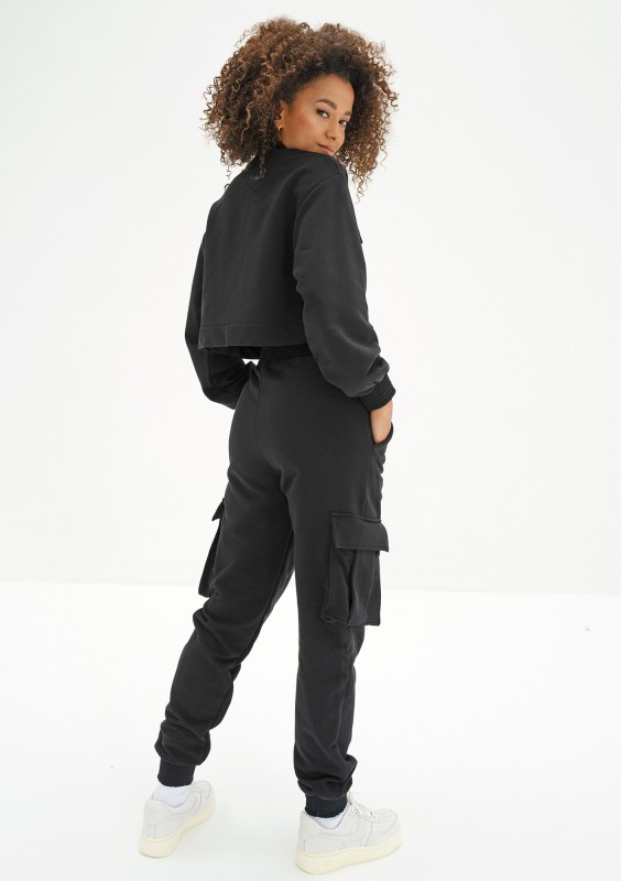 Loxy - Black cargo trousers