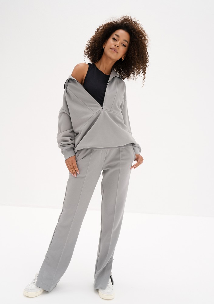 Zipp - Grey half zip sweatshirt