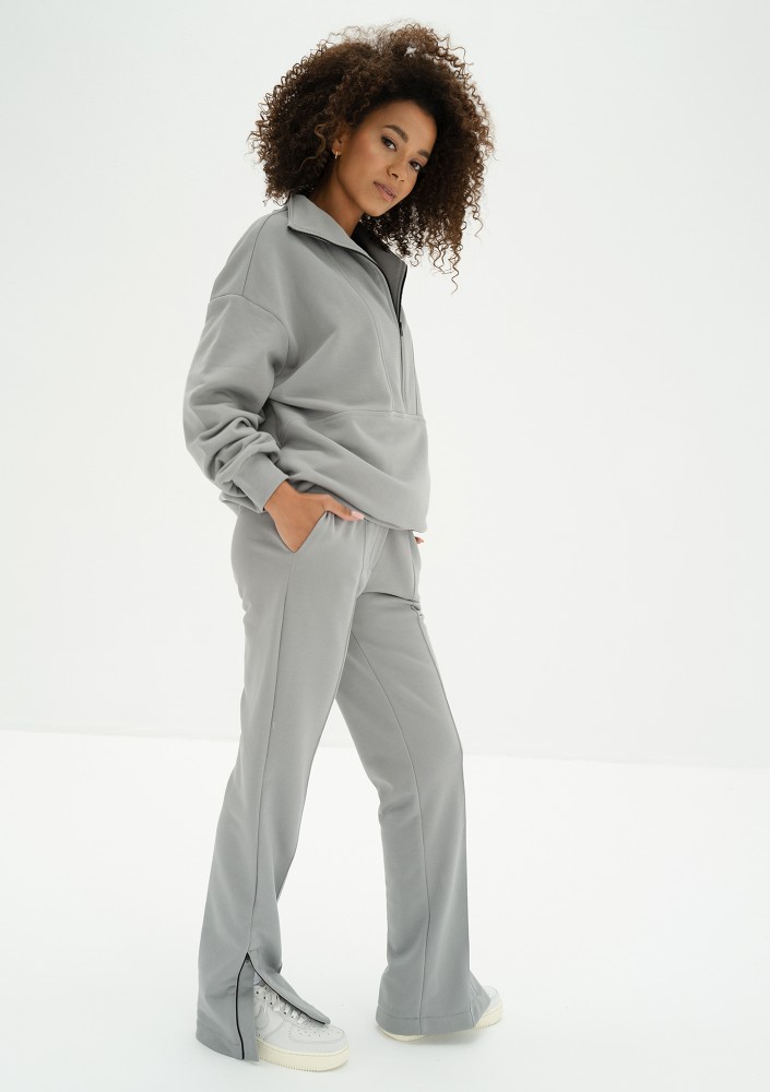 Zipp - Grey half zip sweatshirt