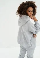 Mesh - Melange grey oversize hoodie