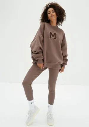 Vibe - Brązowa bluza oversize z Logo M 