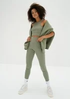 Hype - Olive green knitted legging