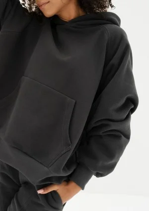 Mesh - Dark grey oversize soft touch hoodie