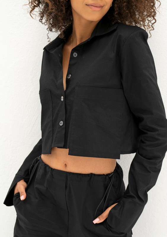 Jacque - Black short shirt