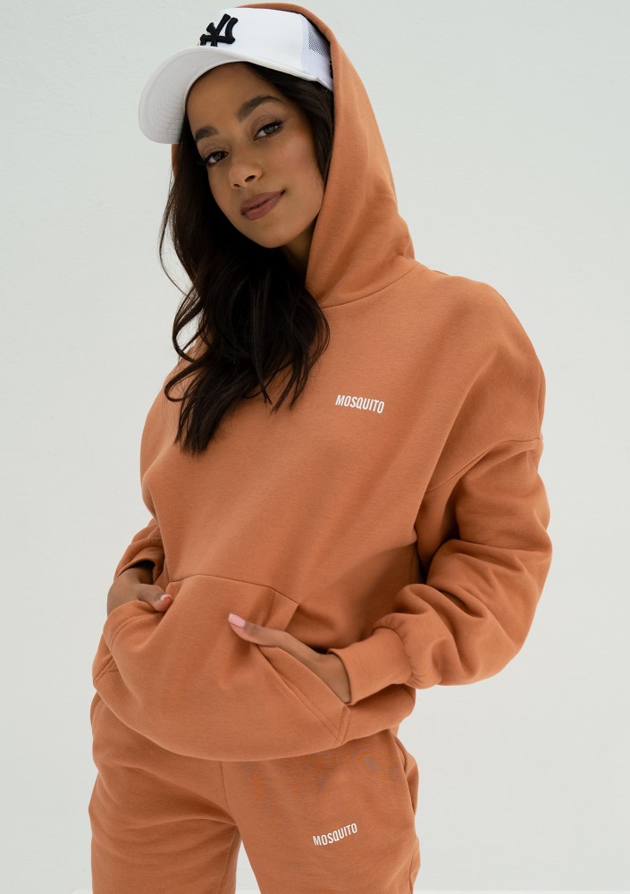 Pure - Bluza z kapturem Dusty Orange