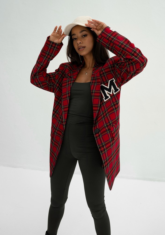 Rush - Red checked oversize suit