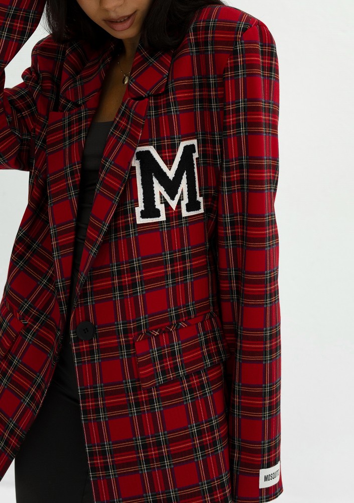 Rush - Red checked oversize suit