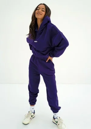 - Deep purple hoodie