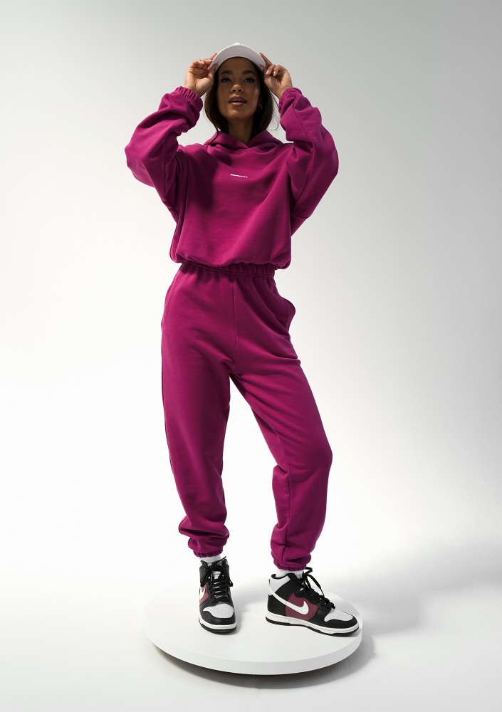 Icon - Blueberry pink hoodie