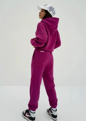 Icon - Blueberry pink hoodie