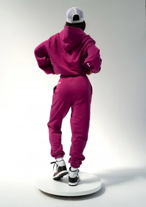 Icon - Blueberry pink hoodie