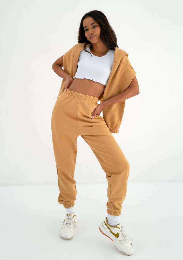 Icon - Bluza z kapturem i ściągaczem Amber Yellow