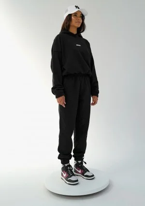 Icon - Bluza z kapturem i ściągaczem Black